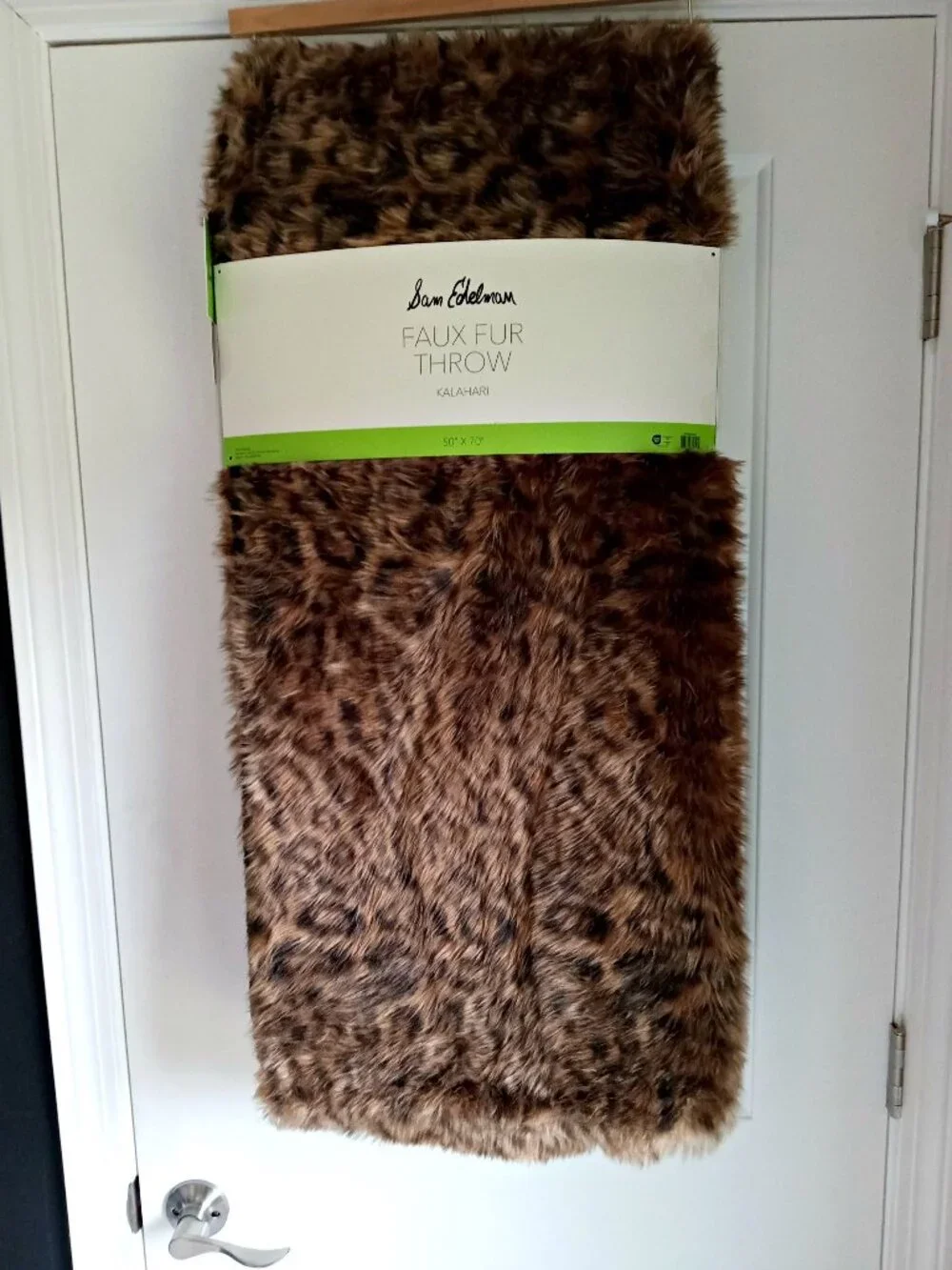NEW! EXQUISITE LUXURY FAUX FUR LEOPARD PLUSH BLANKET